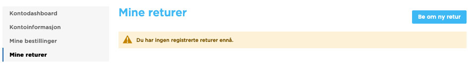 Bilde av mine returer